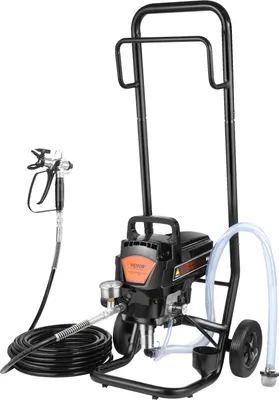 Obrázok produktu pre Stojanový bezvzduchový postrekovač farby, 950 W, 3000 PSI, elektrický postrekovač farby s vozíkom