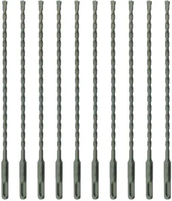 Zdjęcie produktu dla Plus Boorbits, wiertła do betonu i kamienia, 6,5 mm x 160 mm - zestaw 10 sztuk