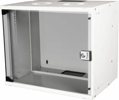Obrázok produktu pre Equip EWM-09-5440-G, Nástenný regál, 9U, Zámok, 10,3 kg, Svetlo šedá