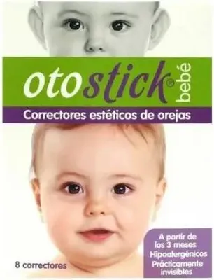 Immagine prodotto di OTOSTICK - Adesivi per la correzione delle orecchie - Adesivi per orecchie flosce - Per neonati e bambini fino a 4 anni - 8 pezzi