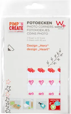 Image de Walther Coins photo PIMP AND CREATE Coeurs 2 feuilles de 42 pièces