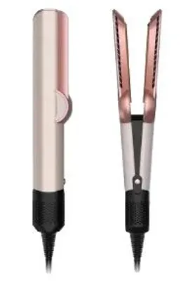 Imagen del producto de Plancha para el cabello y secador, calentamiento rápido, diseño multifuncional, color rosa