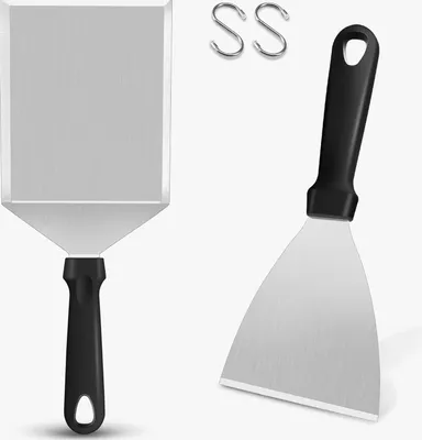 Produktbild von 2er-Set Küchenspatel Kunststoff Praktisch für Küche & Grill