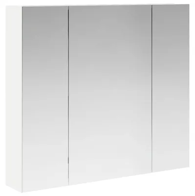Image de Armoire Miroir de Salle de Bain Blanc 80 x 14.5 x 70 cm