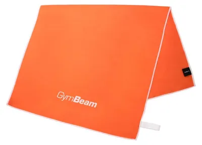 Produktbild von GymBeam - Schnelltrocknendes Sporthandtuch Orange/White