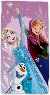 Produktbild von Disney Disney Eiskönigin Handtuch 70x140 cm für Mädchen schnelltrocknend lila