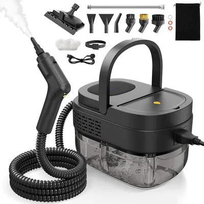 Produktbild von Handdampfreiniger, 2500-W-Dampfgarer zum Reinigen, 1600-ml Tank mit großer Kapazität, Temperaturdampfgarer für Zuhause, Auto, Küche, Camping