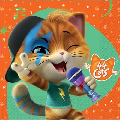 Produktbild von 16 Servietten 44 Cats - Katzen machen Musik 33x33cm