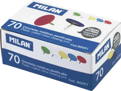 Immagine prodotto di Spilli plastificati 70pz MILANO
