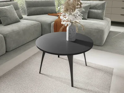 Image de Table basse ronde FRANIO - noire
