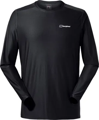 Schwarzes Langarm-T-Shirt "24/7 Basecrewls" von Berghaus; geeignet für Herren; aus der Kategorie Bekleidung.