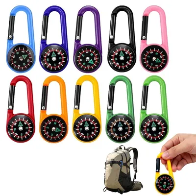 Obrázek produktu pro 10 kusů kompasů na klíčenku, mini kompasů pro outdoorové použití