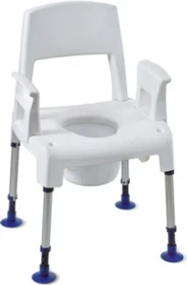 Produktbild von Duschstuhl -  Toilettenstuhl oder Toilettenstützgestell bis 160 kg Modell Pico 3 in 1