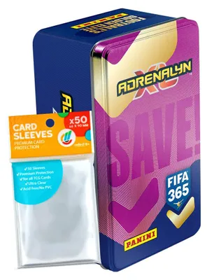 Obrázek produktu pro Sada karet FIFA 365 Adrenalyn XL 2027 – 1 plechovka (náhodný výběr) + exkluzivní obaly collect-it