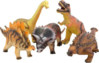 Produktbild von Dinosaurier 5er Set aus Naturkautschuk