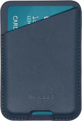 Produktbild von Accezz Lederkartenhalter - Geeignet für MagSafe und Qi2 - Nightfall Blue