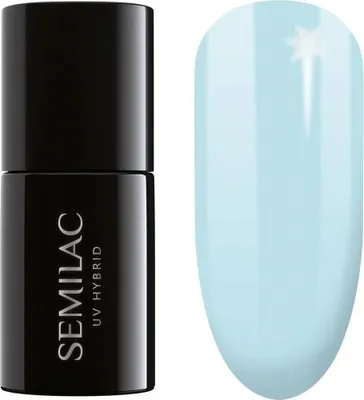 Image de SEMILAC Vernis Hybride Soulmate Mix - 386 Blue Cloud 7ml