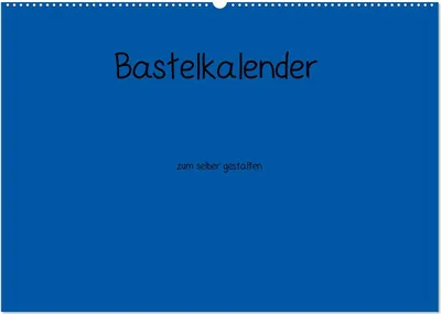 Produktbild von Bastelkalender - Blau (Wandkalender 2025 DIN A2 quer), CALVENDO Monatskalender