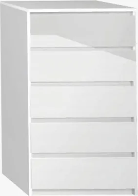 Produktbild von Candido Kommode 5 Schubladen. Variante: Farbe Weiß