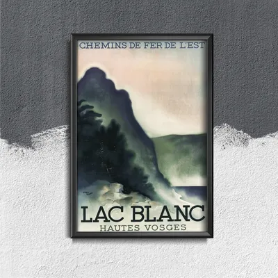 Produktbild von Poster - Canvas - Leinwand - 21 cm x 29,7 cm - Fotoposter - Leinwandkunst - Lac Blanc Frankreich