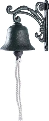 Image de KADAX sonnette de porte en fonte, cloche décorative, cloche rétro