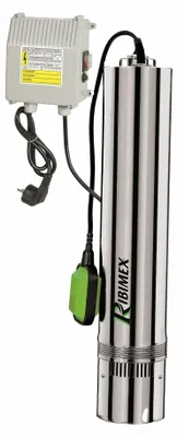 Tiefbrunnenpumpe 750 W, Edelstahl, 7800 L/h, 43 m
