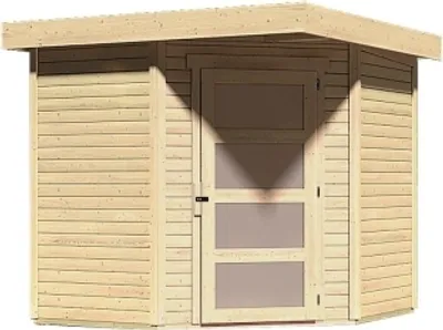 Produktbild von Karibu Gartenhaus Gerätehaus Schwandorf 3 naturbelassen 213x217x218 cm