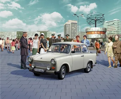 Productafbeelding van Revell Trabant 601, 60e jubileum, "Exclusieve editie", schaal 1:24