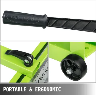 Imagen del producto de Cortatubos - 800 mm - Cortadora manual para baldosas de cerámica - Con dos ruedas y empuñadura de goma