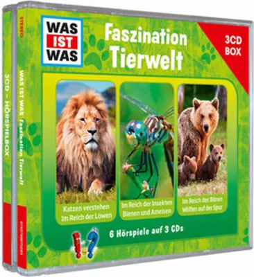 Produktbild von WAS IST WAS 3-CD-Hörspielbox Faszination Tierwelt