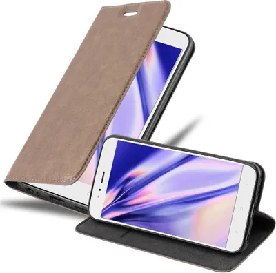 Produktbild von Cadorabo Hülle für Xiaomi Mi A1 / Mi 5X Schutz Hülle in Braun Handyhülle Etui Case Cover Magnetverschluss