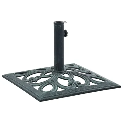 Image de vidaXL Pied de parasol Vert 12 kg 49 cm Fonte