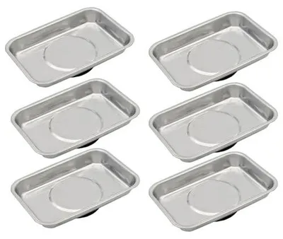 Zdjęcie produktu dla Półka magnetyczna na narzędzia stal nierdzewna warsztat 6 szt.