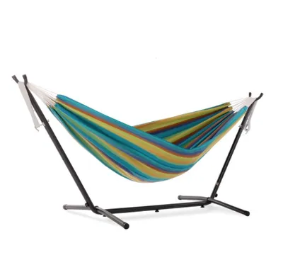 Produktbild von Sunbrella Doppelhängematte Hängematte Vivere C8SUN mit Gestell Blue Laggon