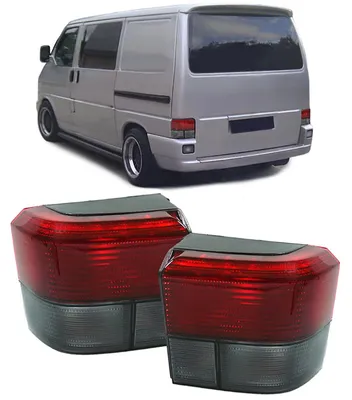 Zdjęcie produktu dla Reflektory tylne, czerwono-czarne, do VW T4, lata produkcji 1990-2003