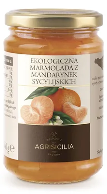 Productafbeelding van Agrisicilia mandarijnjam voor brood, yoghurt of muesli, 360g