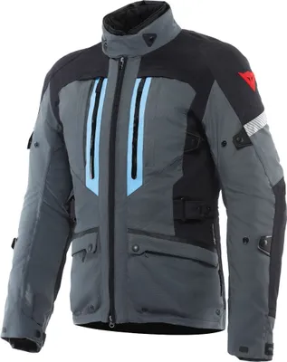 Produktbild von Dainese Mangen Absoluteshell Pro wasserdichte Motorrad Textiljacke, grau/schwarz/blau, 54