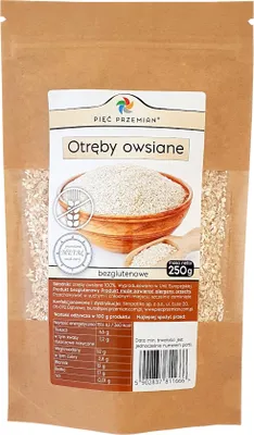 Produktbild von FÜNF TRANSFORMATIONEN Glutenfreie Haferkleie 250g