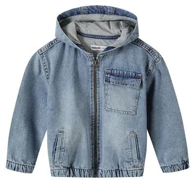 Image de Minoti - Veste pour garçon, fermeture éclair sur toute la longueur, denim MN657 (110) (bleu)