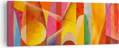 Produktbild von Bild auf Leinwand - Leinwandbild - Abstraktion modern - 140x50cm - Wand Bild - Wanddeko - Leinwanddruck - Bilder - Kunstdruck - Wanddekoration - Leinwand bilder - Wandkunst - AB140x50-3619