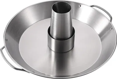 Produktbild von LANDMANN Hähnchenbräter Edelstahl Ø 35cm H 13cm 6 Stück Geflügelhalter Praktisches Grillzubehör für knuspriges Hähnchen