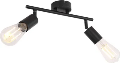 Produktbild von GLOBO 54008-2, Schwarz, Metall, IP20, I, E27, LED