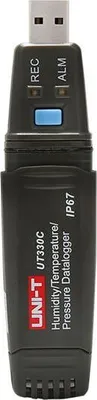 Produktbild von UNI-T Datenlogger UT330C für Temperatur, Luftfeuchtigkeit, Luftdruck, USB, IP67