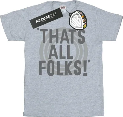 Produktbild von Looney Tunes - "That's All Folks" T-Shirt für Damen BI31305 (M) (Grau)