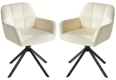 Produktbild von Esszimmerstuhl - Stuhl - Schalenstuhl - Küchenstuhl - Wohnzimmerstuhl - Set aus 2 - Beige Farbe