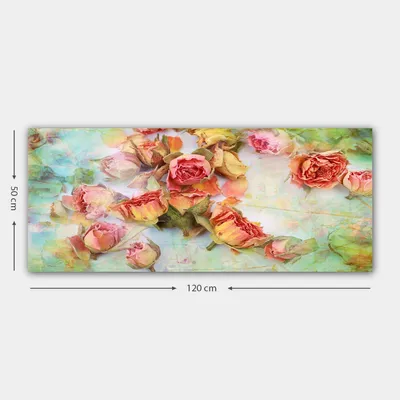Produktbild von Wallity, YTY1000544_50120- ERN1101, Bunt, Leinwandbilder, 50 x 120, 100% Leinwand