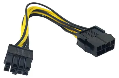 Produktbild von F12 PCI-E 8-Pin auf 8-Pin Grafikkarten-Stromkabel – PCI Express Netzteil Power Kabel für GPU, stabile Stromversorgung