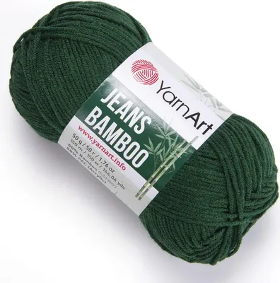 Obrázok produktu pre Yarn Art Jeans Bamboo 139 Dark Green Pletacia priadza