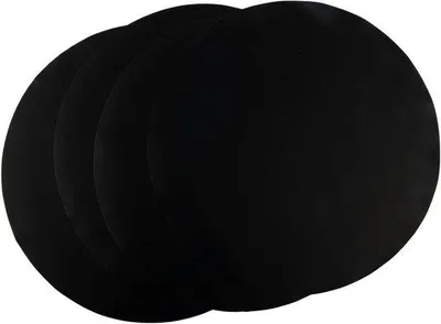 Produktbild von Famanu Grillmatten Set - 4 Runde und Quadratische Matten, Wiederverwendbare Grillmatten für Outdoor Grill, Schwarz