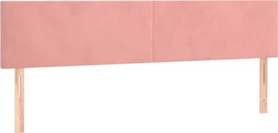 Produktbild von vidaXL Kopfteile Rosa 200x5x78/88 cm Samt